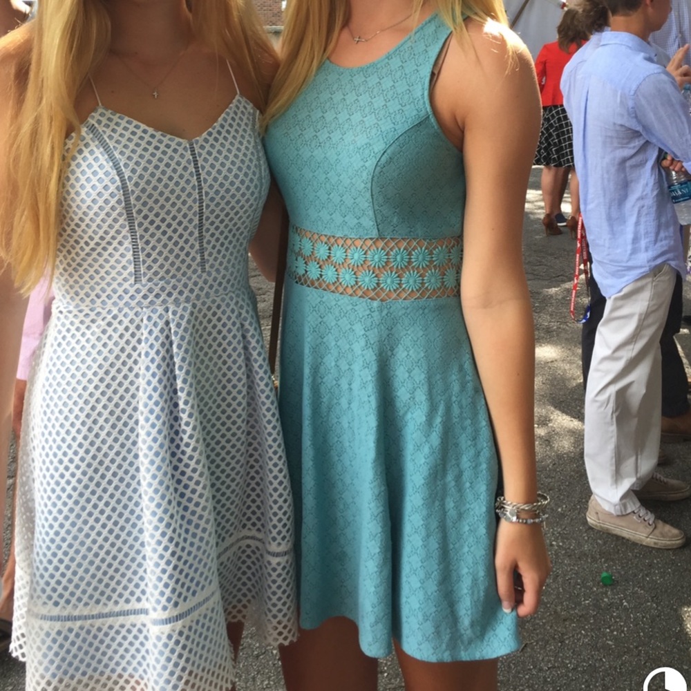 Free People floral cutout dress